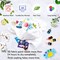Fabric Paint Set - 45 Colors, 3D Permanent Paint with Brushes, Palette, Fabric Pens, Fabric Sheet, Stencils, Includes Glow in the Dark, Glitter, and Metallic Colors for Textile, T-Shirts, Jeans, and Glass